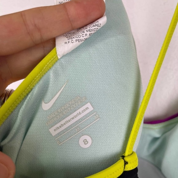 Nike Purple and Black Women's One Piece Swimsuit - Picture 4 of 6